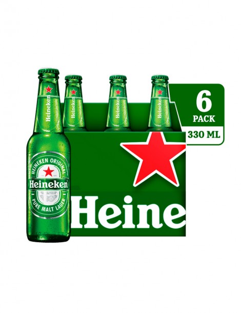 Six pack en Heineken en su presentación de 330ml en Machala