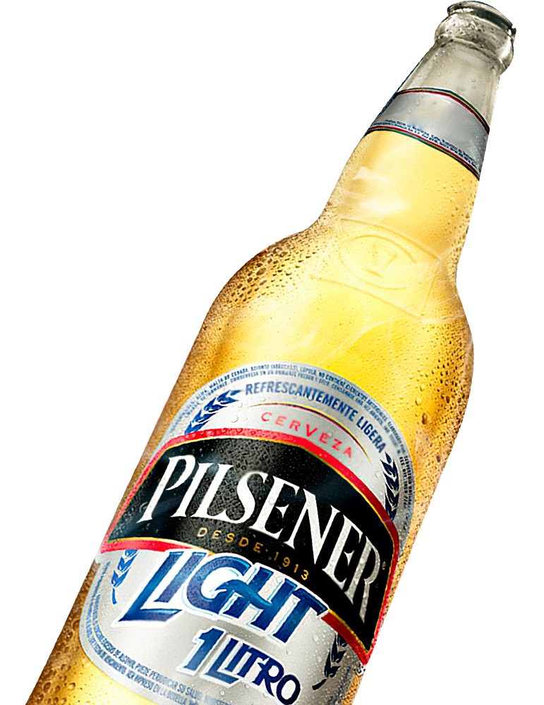Jaba Pilsener ligth en su presentación de 1 litro en Machala